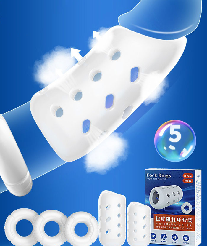 Bộ Bao Cao Su 5 Gói Tăng Chu Vi Dương Vật