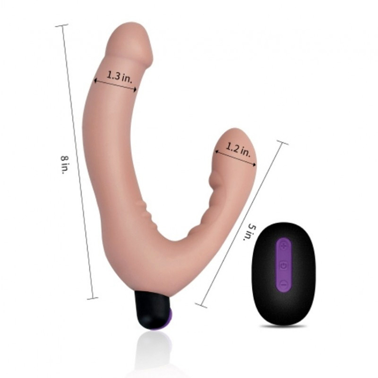 Lovetoy Điều khiển từ xa Dildo hai đầu