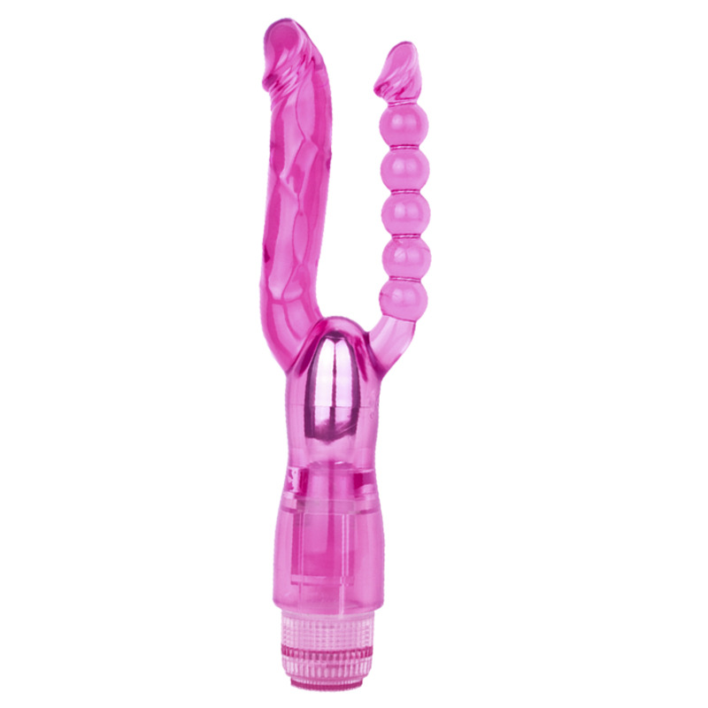 Máy rung hậu môn đôi dương vật và ổ bi