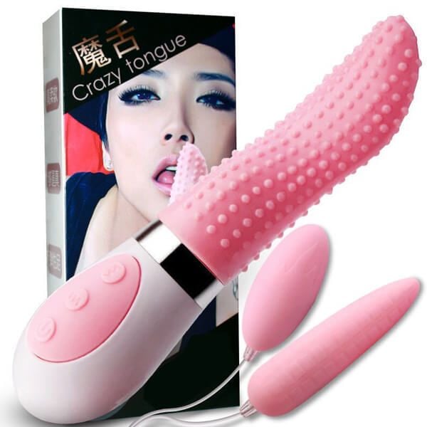 Chú hề liếm lưỡi. chú hề