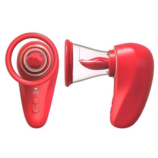 Lưỡi rung động liếm núm vú, âm đạo gây kích ứng phụ nữ